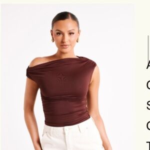 Meshki Chocolate Brown Top